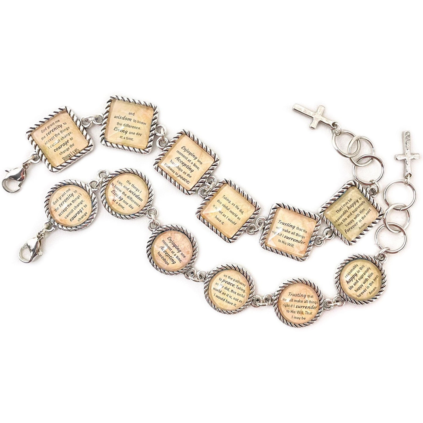 Worn With Grace - Serenity Prayer Christian Bracelet